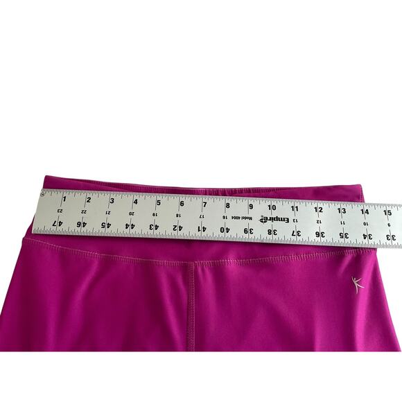 Danskin Now Womens Medium Pink Capri Leggings Fitted Gradient Print Gym Pants - Picture 3 of 7